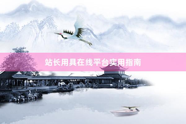 站长用具在线平台实用指南